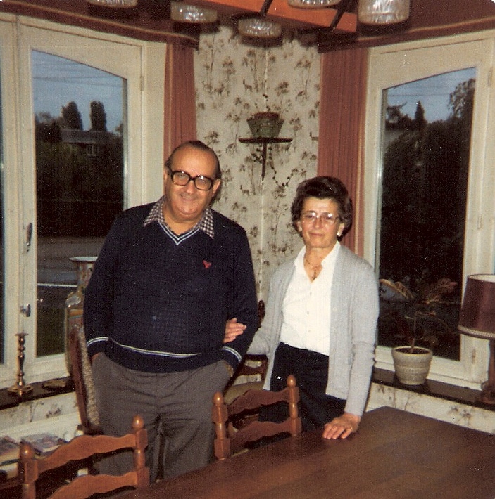 Philippe Ebly (avec son épouse) en 1983