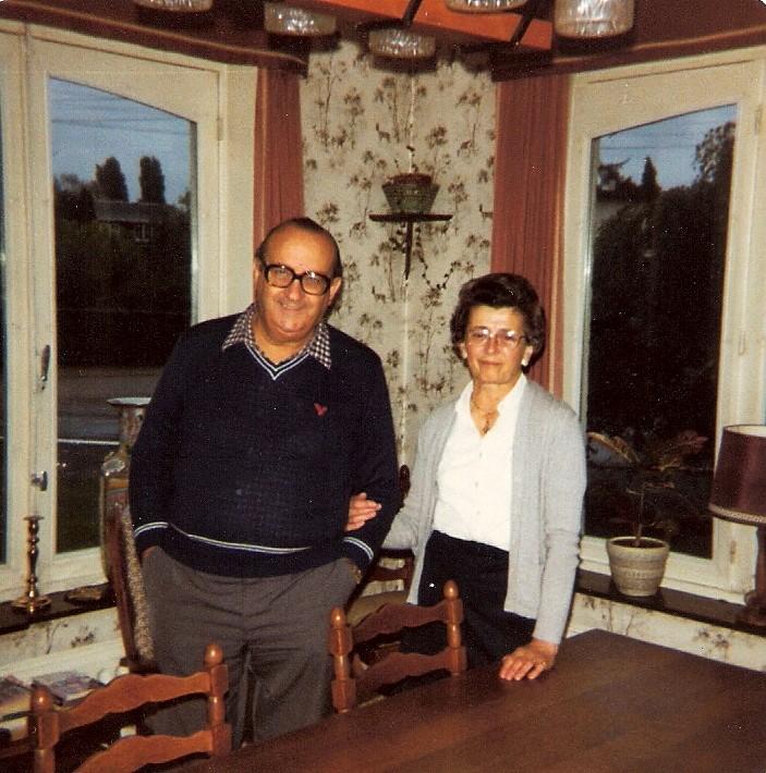 Philippe ebly avec son epouse en 1983